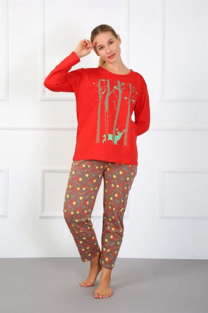 Modelisse - Kadın Büyük Beden Penye Pijama Takım 202181